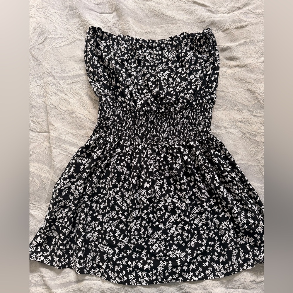 Cotton On Black and White Floral Mini Dress